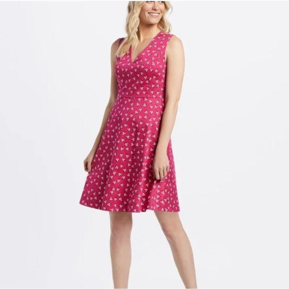 draper james pink floral love circle dress